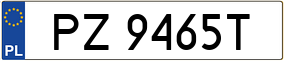 Truck License Plate